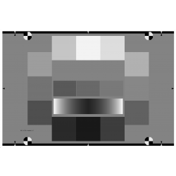 Simplified ISO-15739 digital camera noise test chart