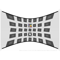 Automotive SFRplus Test Chart: Inkjet, 10:1 Contrast Ratio, Extra Distorted